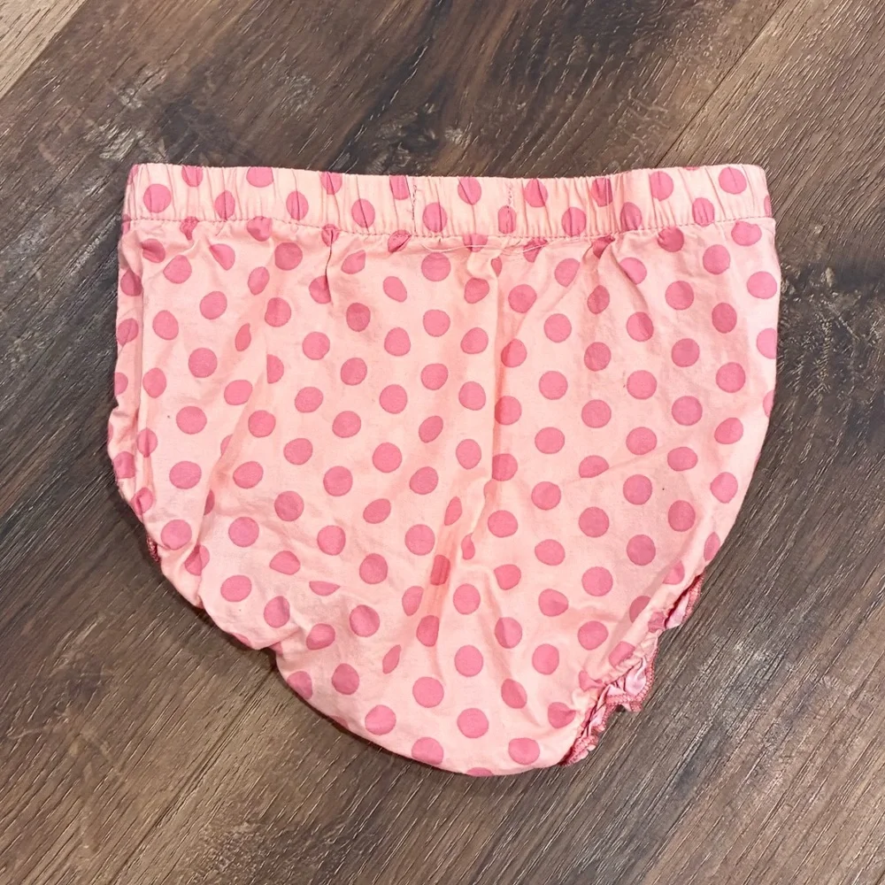 Matilda Jane Pink Polka Dot Bloomers Diaper Cover Spring Summer Outfit 12-18m